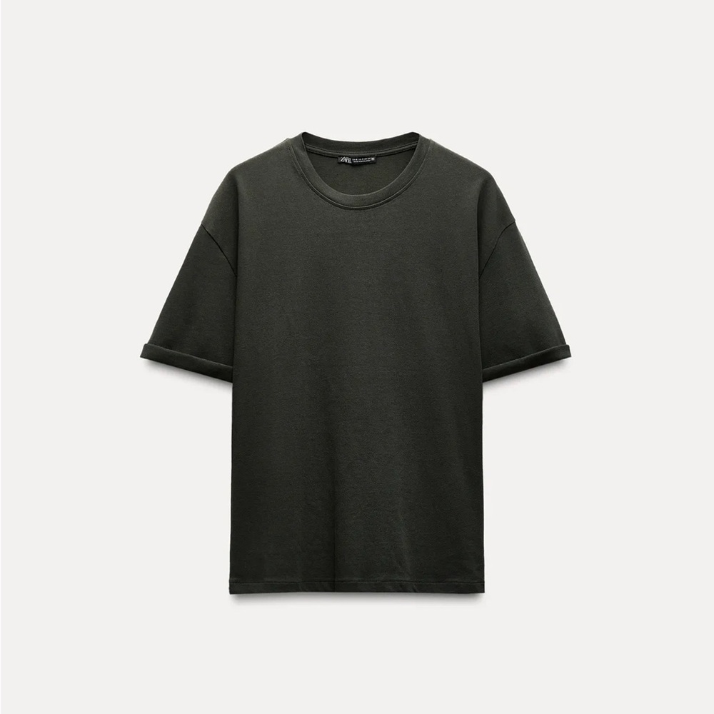 Zara women Black Short Sleeve Tee